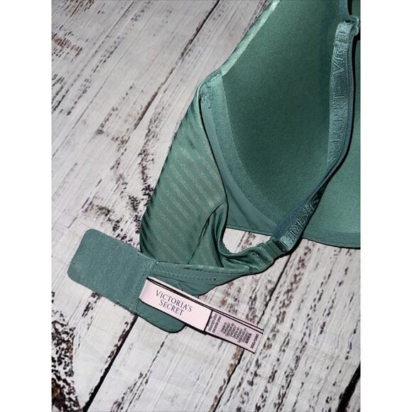 Victoria’s Secret T-Shirt Push Up Bra Full Coverage Green Size 36D - Picture 3 of 4